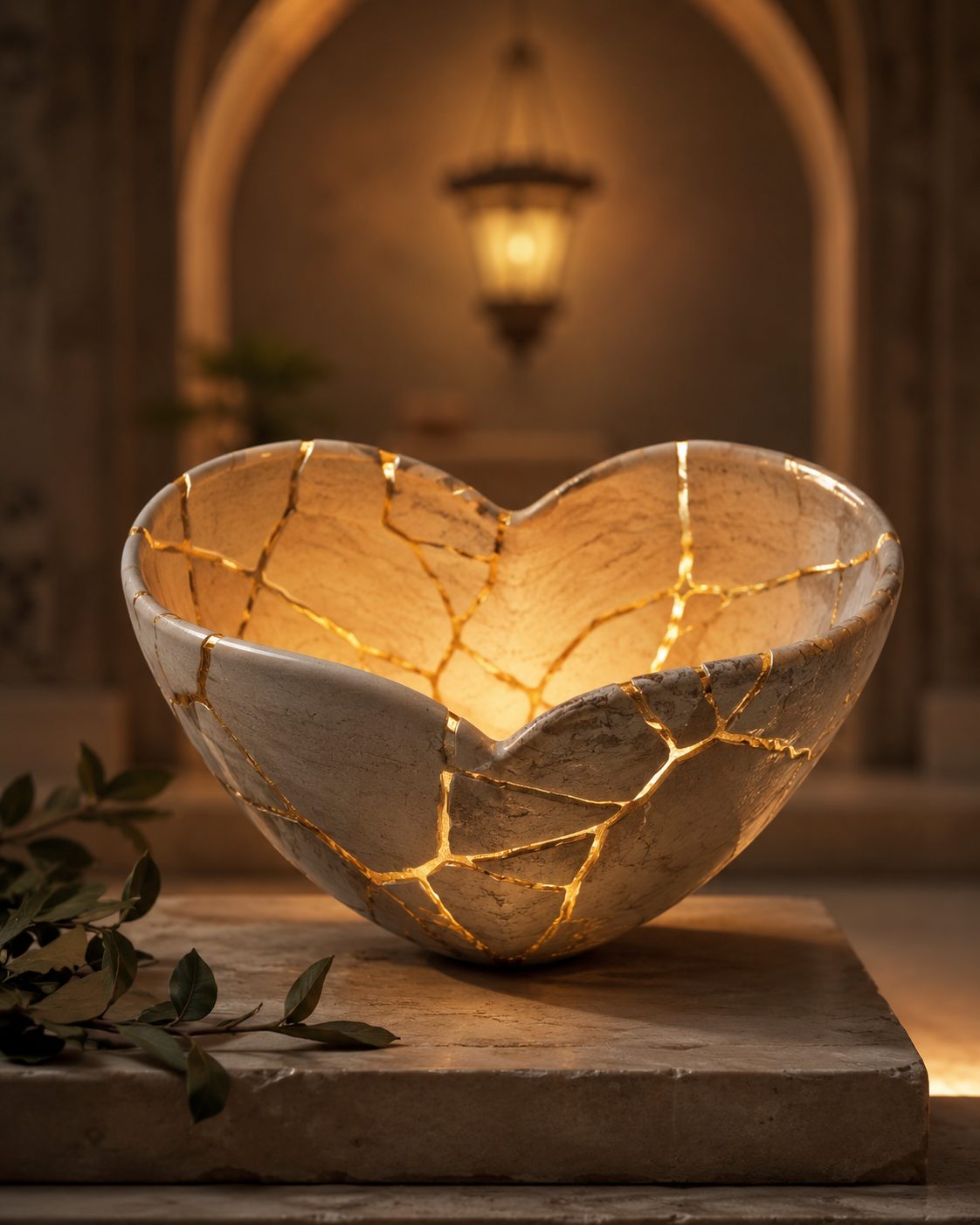 Photo attached to a reason: Kintsugi art does not hide the break.
It makes the break part of the beauty.
A broken heart is not an empty temple.
It c